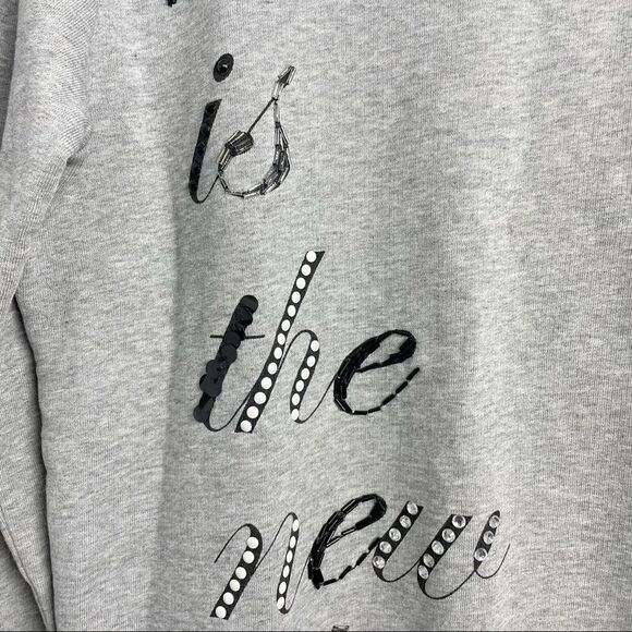 Love Moschino Simple Is The New Black Sequin Print Sweater - Picture 11 of 14